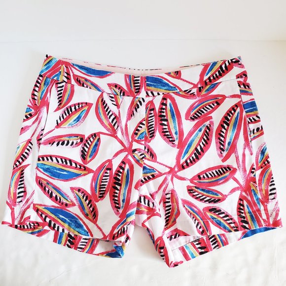 J. CREW FACTORY 5" Leaf Printed Chinos 4 - Picture 1 of 7